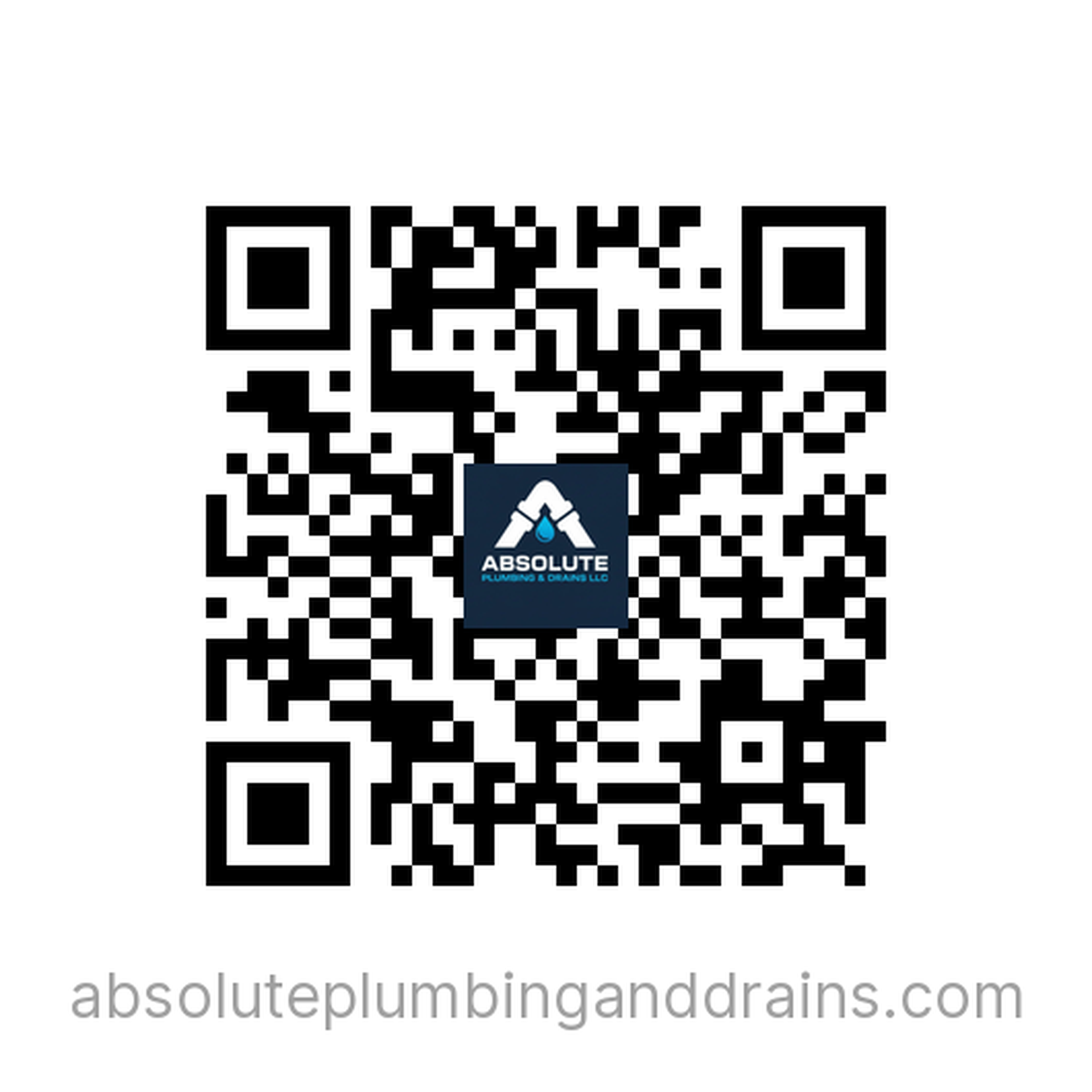 QR code with a logo in the center and website URL below, no visible people or objects, clear and upright.
